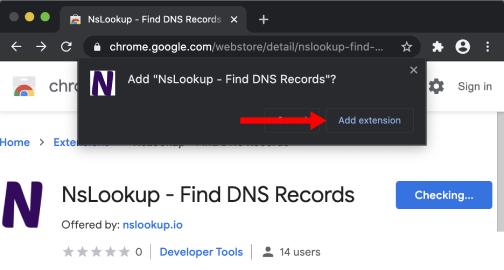 Click "Add extension"